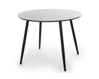 Стол Милтон - Белый мрамор/Черный (Столлайн)