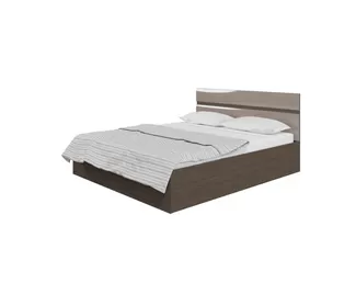 Кровать Ненси 1,6м с ортопед. осн. - Капучино/Венге (Горизонт)