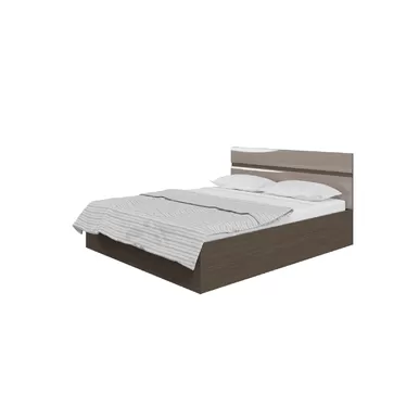 Кровать Ненси 1,4м с ортопед. осн. - Капучино/Венге (Горизонт)