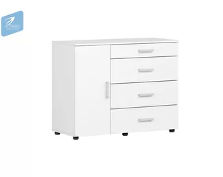 Комод Вега К-02 - Белый гладкий (МК Стиль А)