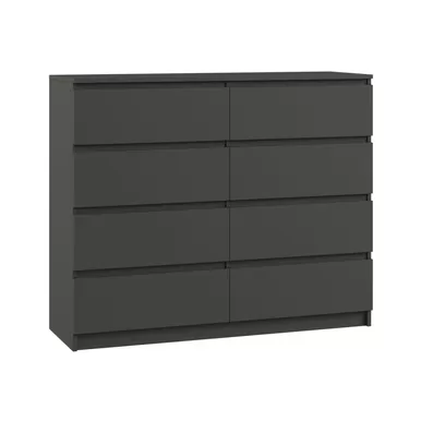 Комод Аванта 1200 (8 ящиков) - Графит (Рикко)
