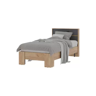 Кровать Хелен КР-01 - Графит серый/Дуб крафт золотой (Стендмебель)