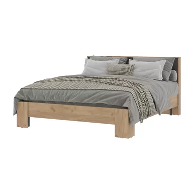 Кровать Хелен КР-03 - Графит серый/Дуб Крафт золотой (Стендмебель)