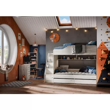 Детская Гранд - Комплект 3 - Дуб крафт белый (Стендмебель)