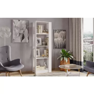 Стеллаж №3 (исп.А) - Белый гладкий (МК Стиль)