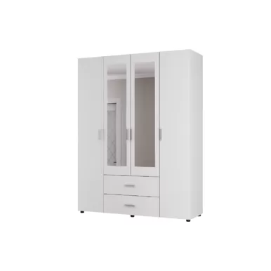 Шкаф 4 ств. Эва ШК-020 - Белый гладкий (МК Стиль)