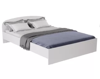Кровать Хлоя КР-004 - Белый гладкий (МК Стиль)