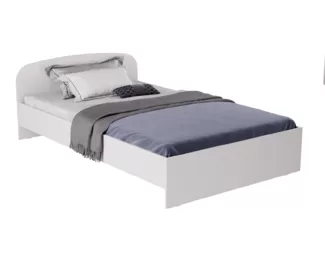 Кровать Хлоя КР-003 - Белый гладкий (МК Стиль)