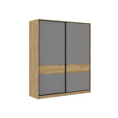 Шкаф-купе Бостон ШК-005 - Дуб крафт золотой / Серый Шифер