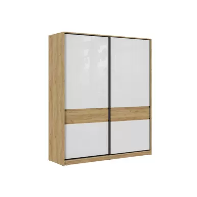 Шкаф-купе Бостон ШК-005 - Дуб крафт золотой / Белый глянец