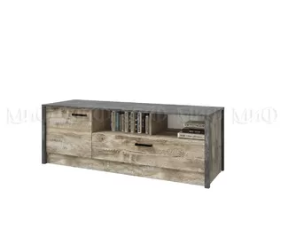 Тумба ТВ Амели - Дуб Юкон / Бетон тёмный (МИФ)