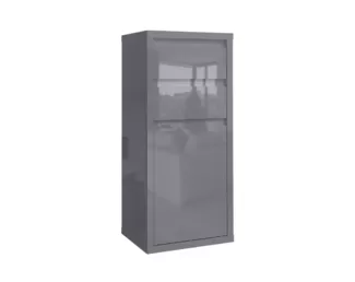 Комод с 2-мя ящиками и дверью Норден 413.04 - Серый глянец