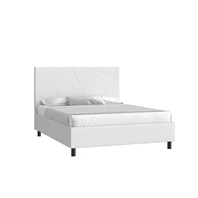 Кровать Мальта 140х200 - Экокожа белая (Мелодия сна)