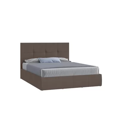 Кровать Твист 140х200 - Микровелюр шоколад (Мелодия сна)