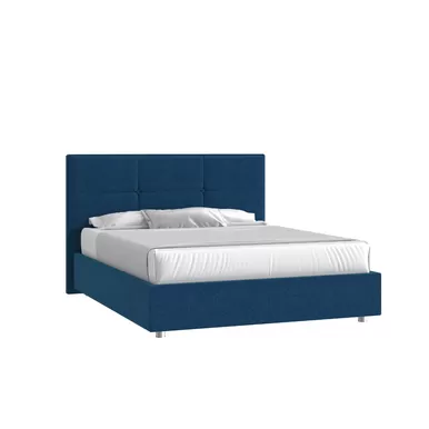 Кровать Мюнхен НО 160х190 - Рогожка кат. 1 Багама 03 деним (Мелодия сна)