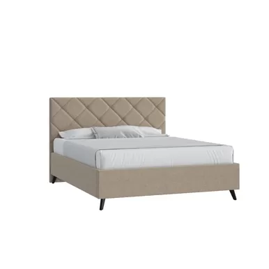 Кровать Марсель 140х190 с ПМ - Шерсть кат. 3 Глори 01 бежевый (Мелодия сна)