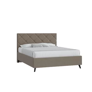 Кровать Марсель 140х190 с ПМ - Шерсть кат. 3 Глори 02 бежево-коричневый (Мелодия сна)