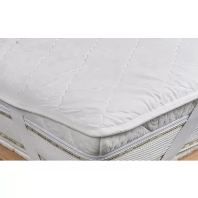 Наматрасник стеганый на синтепоне (однотонный) на резинке NM-05 70х200 (Мелодия сна)