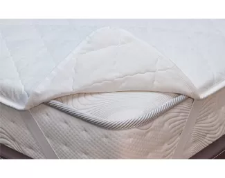 Наматрасник стеганый с льняным термоволокном на резинке NM-15 150х200 (Мелодия сна)