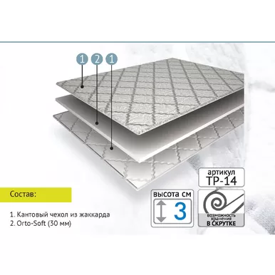 Топпер Софт ТР-14 90х200 (Мелодия сна)