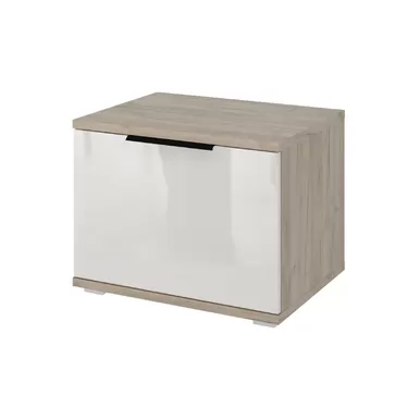 Тумба Альянс - Дуб Крафт / Белый глянец (Столлайн)