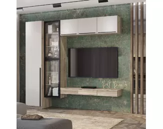 Гостиная Урбан (Комплект 1) - Дуб Смоки / Кашемир (BTS)