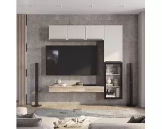 Гостиная Урбан (Комплект 4) - Дуб Смоки / Кашемир (BTS)