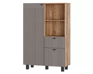 Шкаф Олива ШК-16 - Муссон софт MF14/Дуб каньон (BTS)