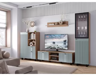 Гостиная Олива - Комплект 1 - Шарли бриз MF11/Дуб Каньон (BTS)