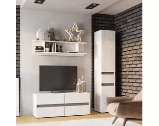 Гостиная Мрия - Комплект 3 - Бетон Пайн светлый/Графит (BTS)