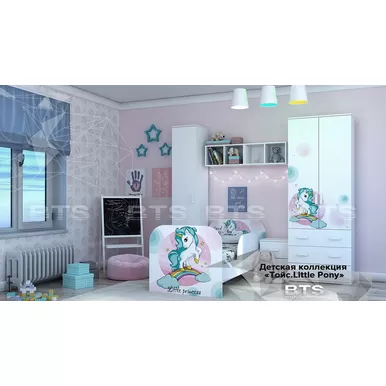 Детская комната Тойс (Little Pony) - Белый / Фотопечать (BTS)