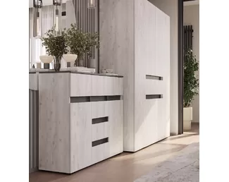 Гостиная Мрия - Комплект 5 - Бетон Пайн светлый/Графит (BTS)