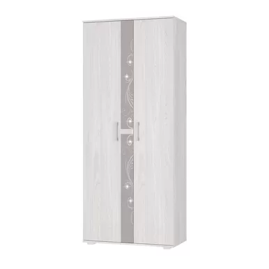 Шкаф 2-х створчатый Флоренция - Ясень белый (BTS)