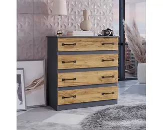 Комод Лофт - Крафт/Графит (BTS)