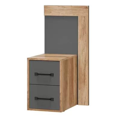 Тумба прикроватная Прима ТБ-12 - Графит/Дуб каньон (BTS)