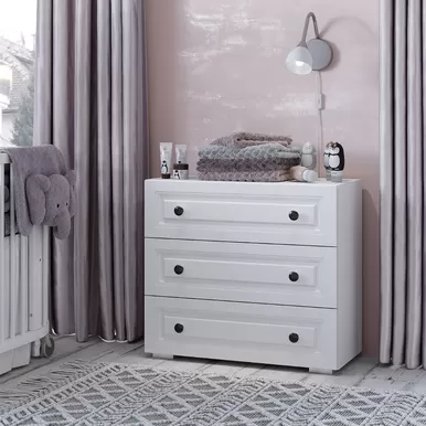 Комод Софт КМ-01 - Эмаль белая F26/Белый (BTS)