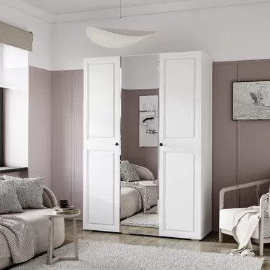 Шкаф 3-х створчатый Софт ШК-06 - Эмаль белая F26/Белый (BTS)