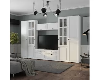 Гостиная Софт - Комплект 3 - Эмаль белая F26/Белый (BTS)