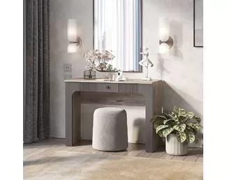 Стол туалетный Кассандра СТ-02 - Муссон Софт MF14/Дуб Смоки (BTS)