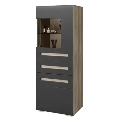 Шкаф Наоми ШК-24 - Графит/Дуб Каньон (BTS)