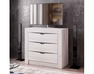 Комод Леонардо КМ-13 - Бетон Пайн светлый/Графит (BTS)