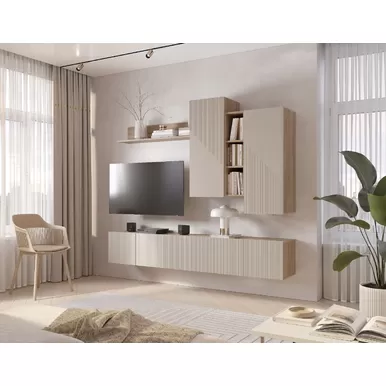 Гостиная Эмилия - Комплект 2 - Дуб Смоки/Айриш MF03 (BTS)