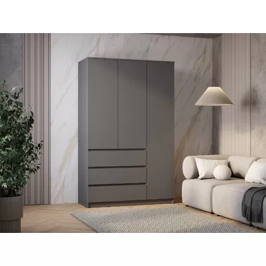 Шкаф 3-х створчатый Симпл ШК-08 - Графит (BTS)