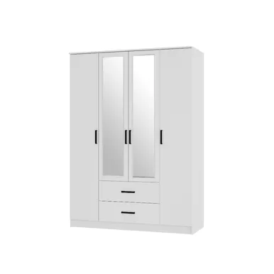 Шкаф 4-х створчатый Фьюжн ШК-14 - Белый (BTS)