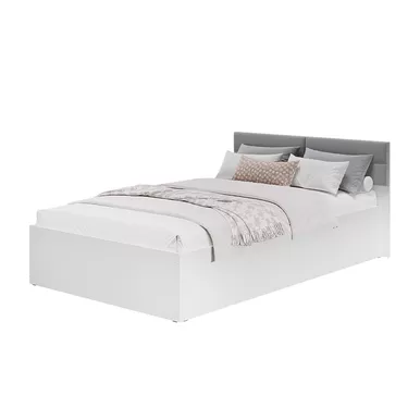 Кровать Фьюжн КР-08 1,2 м - Белый/Хром (BTS)