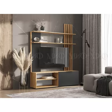 Гостиная Роджина - Дуб Крафт / Графит (МИФ)