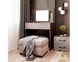 Стол туалетный Моника СТ-05 - Ясень темный/Айриш MF03 (BTS)