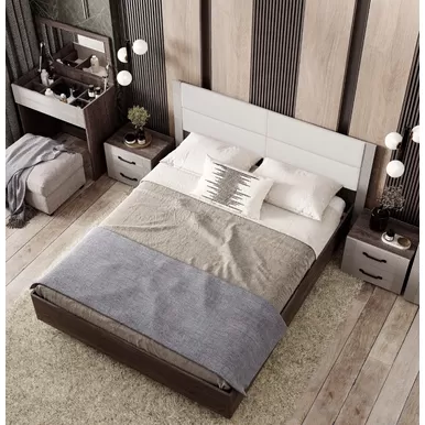 Спальня Моника - Комплект 4 - Ясень темный/Айриш MF03 (BTS)