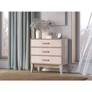 Комод Скандика КМ-01 - Дуб Смоки/Кашемир (BTS)