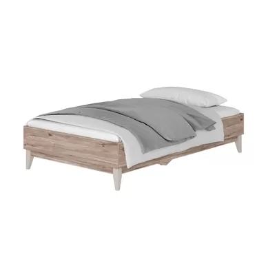 Кровать Скандика КР-09 1,2 м - Дуб Смоки (BTS)